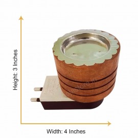 Wood Electric Kapoor Dhoop Dani Incense Burner